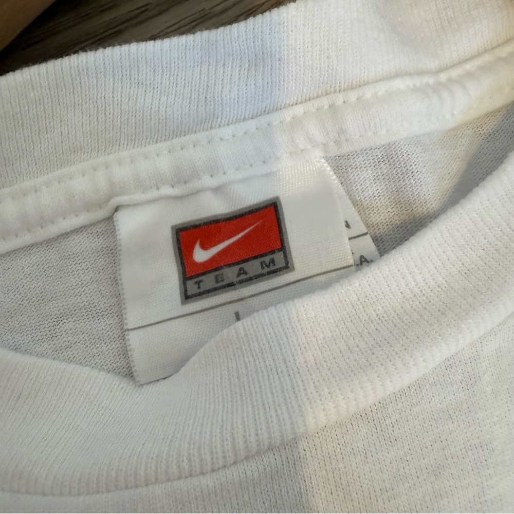 Nike Silver Tag White and Blue Carolina Basketball T-Shirt size large - Picture 3 of 6